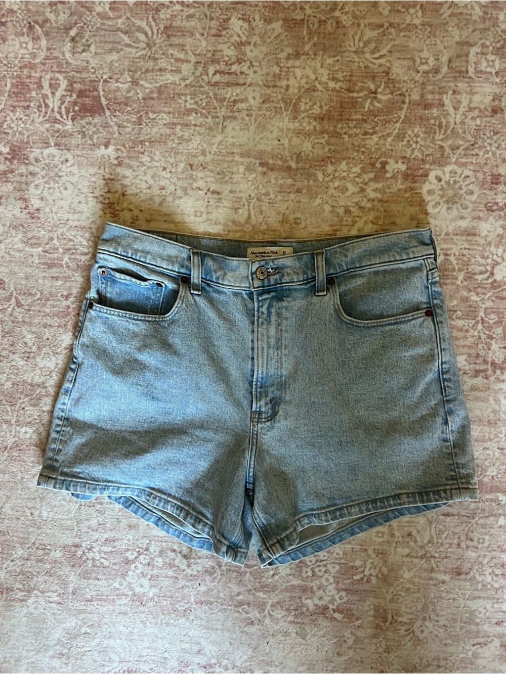 Abercrombie Light Wash Denim Shorts